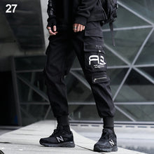 Load image into Gallery viewer, New Joggers Cargo Pants Men Fashion Ribbons Pocket Harem Trousers Sweatpants Men Hip Hop Harajuku Streetwear Casual Pants
