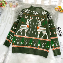 Load image into Gallery viewer, Christmas Loose Knit Pullover Sweater
