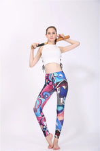 Load image into Gallery viewer, Women Leggings High Waist Cartoon Comic Beauty Print Trousers Soft Female Casual Elastic Pant
