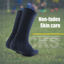 Load image into Gallery viewer, Navy Cushioned Performance Crew Socks

