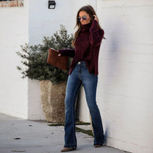 Load image into Gallery viewer, Wide Leg Flared Denim Jeans
