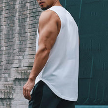 Load image into Gallery viewer, Gym Tank Tops Bodybuilding Fitness Sleeveless T Shirt Men Mesh Printed Workout Stringer Singlets Summer Casual Sports Vest Men
