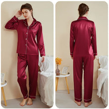 Load image into Gallery viewer, Silky Satin Plus Size Pajamas
