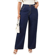 Load image into Gallery viewer, Dark Wash Wide Leg Jeans
