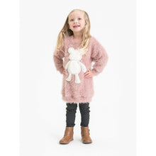 Load image into Gallery viewer, Girls Shaggy Bear Tunic Dress
