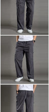 Load image into Gallery viewer, Loose Cotton Cargo Work Pants
