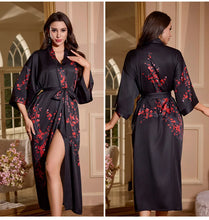 Load image into Gallery viewer, Luxury Summer Silk Bath Robe

