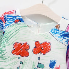 Load image into Gallery viewer, Printed Flower Casual Girls Dress
