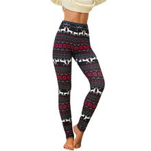 Load image into Gallery viewer, Christmas Leggings  Fashion Milu Deer Printing Festival Ultra Soft Brushed Pants Ankle Length Black Deals
