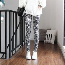 Load image into Gallery viewer, Women Leggings High Waist Cartoon Comic Beauty Print Trousers Soft Female Casual Elastic Pant
