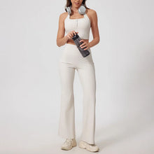 Load image into Gallery viewer, High-Stretch 3-Piece Workout Set with Flare Pants
