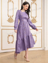 Load image into Gallery viewer, 3D Textured Woven Weaved Jacquard With Floral Raised Detailed Fukro Pattern for Making Children Wear Women Dresses Clothings
