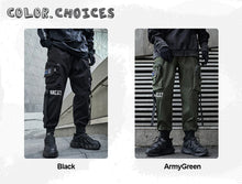 Load image into Gallery viewer, New Joggers Cargo Pants Men Fashion Ribbons Pocket Harem Trousers Sweatpants Men Hip Hop Harajuku Streetwear Casual Pants
