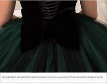Load image into Gallery viewer, Green Tulle Girls Prom Gown
