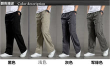 Load image into Gallery viewer, Loose Cotton Cargo Work Pants
