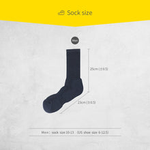 Load image into Gallery viewer, Navy Cushioned Performance Crew Socks
