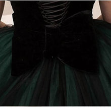 Load image into Gallery viewer, Green Tulle Girls Prom Gown
