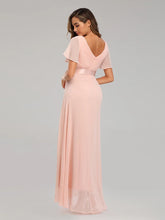 Load image into Gallery viewer, Evening Dresses XUCTHHC Elegant V-Neck Ruffles Chiffon Formal Evening Gown  Robe Vestidos De Fiesta Dress for Wedding Party
