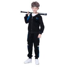 Load image into Gallery viewer, Kids Tracksuits,Teen Boys School Sweatsuits,Fashion Cotton Hooded Tops + Pants Set,Soft Children's Long Sleeve Sportswear
