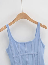 Load image into Gallery viewer, Summer Women Tube Top Corset For Girls Ribbed Sleeveless White Black Gray Blue Y2k Solid Basic Crop Tank Top Camis Fairy Grunge
