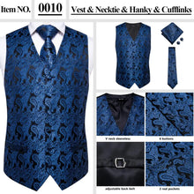Load image into Gallery viewer, Men’s Silk Jacquard Suit Vest Set
