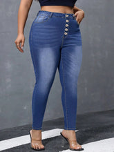 Load image into Gallery viewer, High Waist Skinny Denim Jeans
