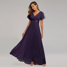 Load image into Gallery viewer, Evening Dresses XUCTHHC Elegant V-Neck Ruffles Chiffon Formal Evening Gown  Robe Vestidos De Fiesta Dress for Wedding Party

