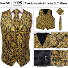 Load image into Gallery viewer, Men’s Silk Jacquard Suit Vest Set
