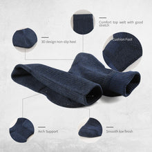 Load image into Gallery viewer, Navy Cushioned Performance Crew Socks
