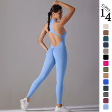 Load image into Gallery viewer, Scrunch Back Seamless Yoga Jumpsuit
