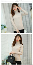 Load image into Gallery viewer, Cashmere Style Turtleneck Knit Pullover

