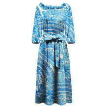 Load image into Gallery viewer, Tonga Puletaha Dress Polynesian Style Plus Size Clothing Samoa Women Dresses Tribe Island Church Clothes Custom
