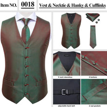 Load image into Gallery viewer, Men’s Silk Jacquard Suit Vest Set
