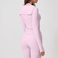 Load image into Gallery viewer, High-Stretch 3-Piece Workout Set with Flare Pants
