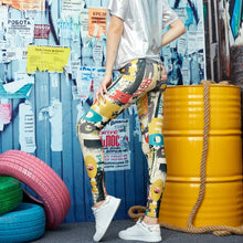Load image into Gallery viewer, Women Leggings High Waist Cartoon Comic Beauty Print Trousers Soft Female Casual Elastic Pant
