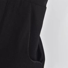 Load image into Gallery viewer, Black Collared Utility Jumpsuit

