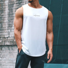 Load image into Gallery viewer, Gym Tank Tops Bodybuilding Fitness Sleeveless T Shirt Men Mesh Printed Workout Stringer Singlets Summer Casual Sports Vest Men
