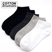 Load image into Gallery viewer, Men’s Large-Size Breathable Ankle Socks (5 Pairs)
