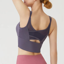 Load image into Gallery viewer, Sports Bra for Women Gym Shockproof Mesh Sports Quick-drying Bra Running Fitness Yoga Women Training Sports Underwear
