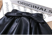 Load image into Gallery viewer, Kids Pleated PU Mini Skirt
