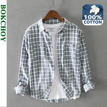 Load image into Gallery viewer, Retro Plaid Multi Pocket Shirt

