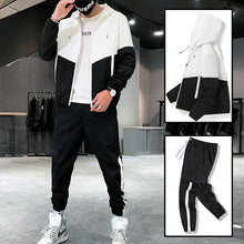 Load image into Gallery viewer, 2026 Men Tracksuit Casual Joggers Hooded Sportswear Jackets And Pants 2 Piece Sets Hip Hop Running Sports Suit
