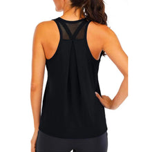 Load image into Gallery viewer, Yoga Shirt Female New Style T-Shirt Loose Fitness Tops Vest Women Sleeveless Sport Tee Quick-Drying Gym Running Workout Blouse
