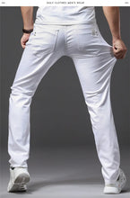 Load image into Gallery viewer, Slim Fit White Stretch Jeans
