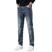 Load image into Gallery viewer, Men’s Stretch Denim Straight-Leg Jeans
