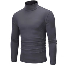 Load image into Gallery viewer, Spring Autumn Thin Men Pullovers Sweaters Turtleneck Knitted Sweater for Men Warm Clothing Male Sweaters Full Black White Tops

