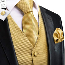 Load image into Gallery viewer, Men’s Silk Jacquard Suit Vest Set
