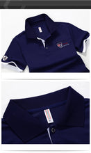 Load image into Gallery viewer, Polo Shirt Men Summer New Men's Short-Sleeved Polo Shirt Mens Embroidery Synthetic Fiber Fabric Youth Casual Business Polo Shirt
