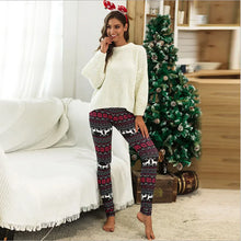 Load image into Gallery viewer, Christmas Leggings  Fashion Milu Deer Printing Festival Ultra Soft Brushed Pants Ankle Length Black Deals
