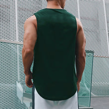 Load image into Gallery viewer, Gym Tank Tops Bodybuilding Fitness Sleeveless T Shirt Men Mesh Printed Workout Stringer Singlets Summer Casual Sports Vest Men
